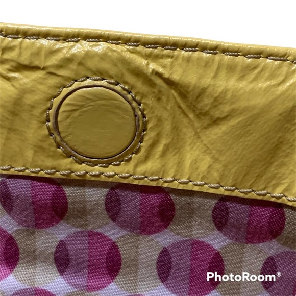 Sigrid Olsen - Large Yellow Patent Leather Tote, GUC - Picture 4 of 16